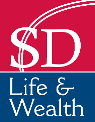 Logo of SD Life and Wealth, a professional financial advisory service provider with Financial Services License.